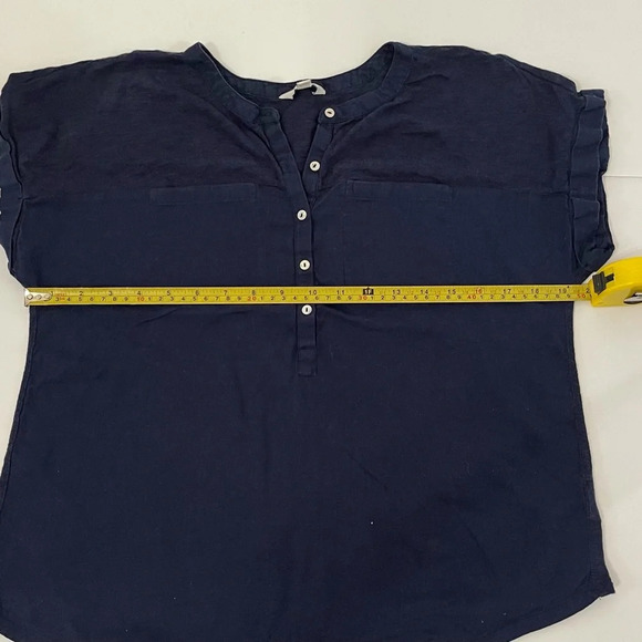 3 Lucky Brand Tops Blouses Sz M Red White & Blue - Picture 12 of 13